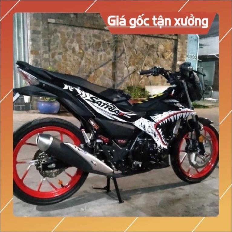 DECAL PVC 5 LỚP CHẤT LƯỢNG CAO Tem rời cá mập Satria Fi