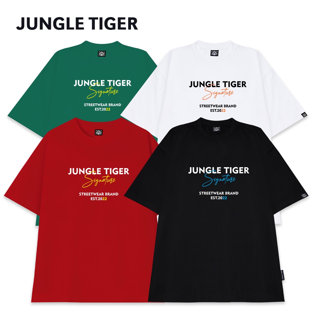 Áo Thun Unisex nam nữ JUNGLE TIGER Basic Tee - JT8318
