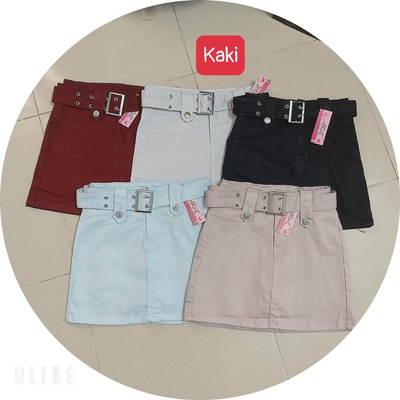 Chân Váy KAKI CÓ LÓT TRONG KÈM DÂY NỊT Vải Kaki CO GIÃN Tuy Rẻ  mà chất lượng bao hàng