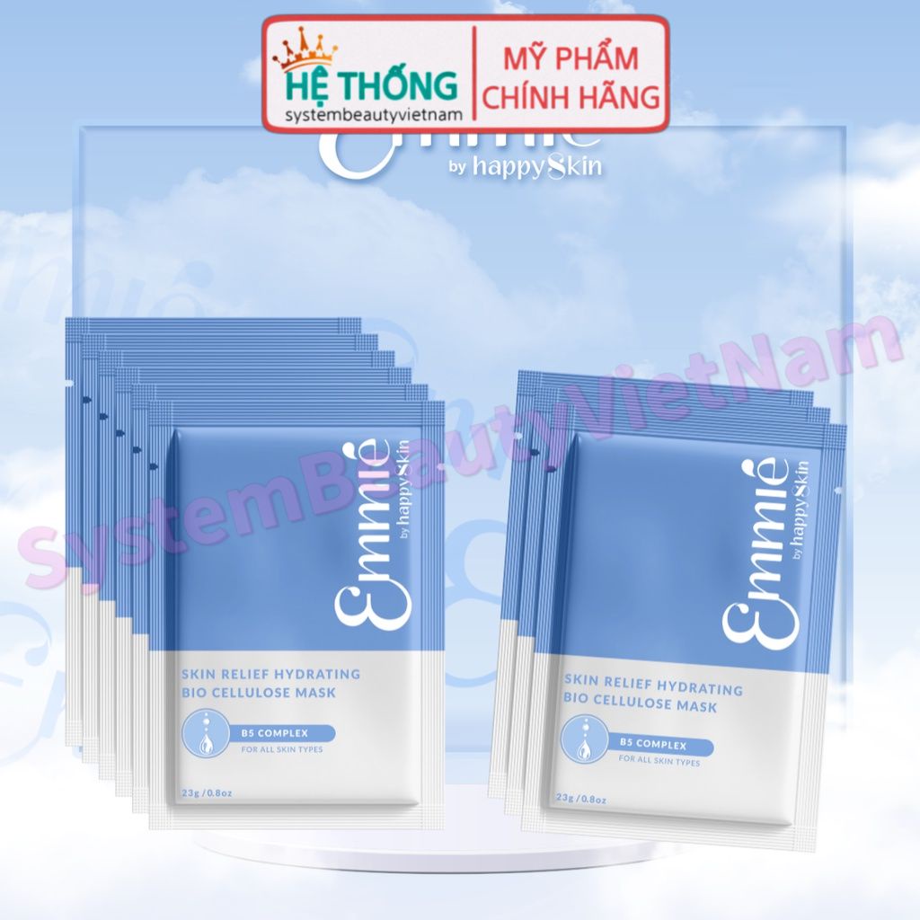 Hộp 10 Mặt Nạ Sinh Học Phục Hồi Dành Cho Mọi Loại Da B5 Complex Emmié By HappySkin