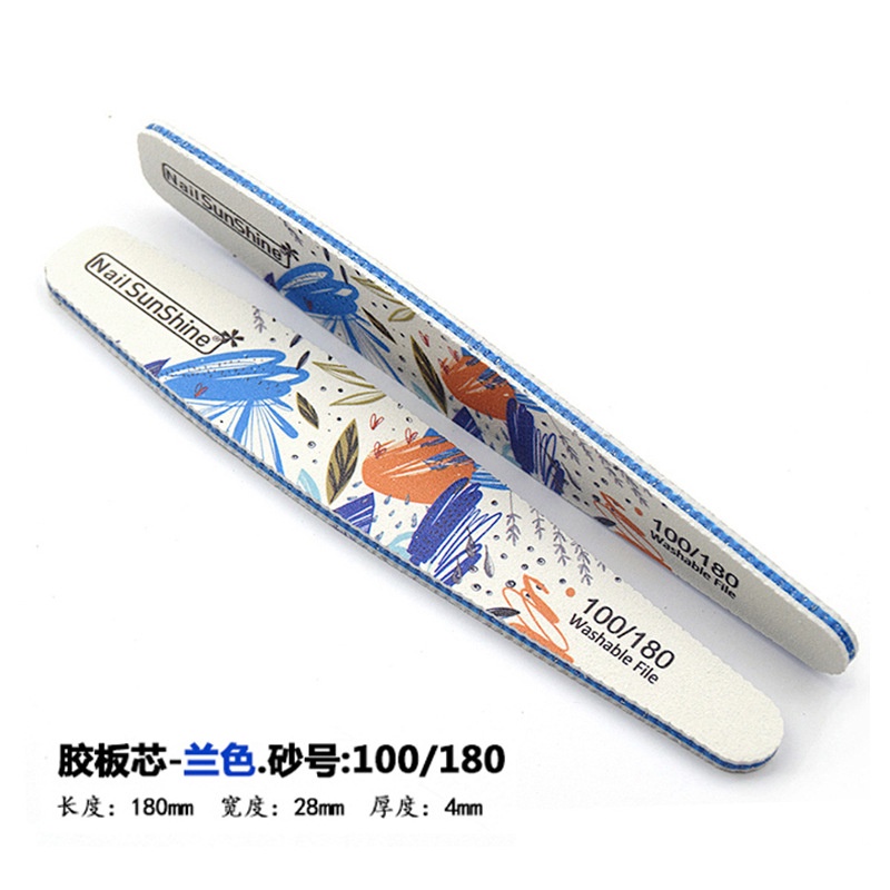 Giấy Nhám Đánh Bóng Móng Tay Màu Trắng Sữa Chống Nước In Hoa Phong Cách Hàn Quốc