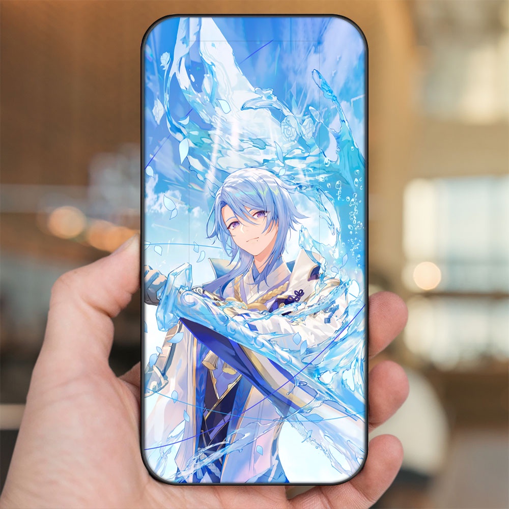 Ốp lưng Tecno Pova 3 viền đen in hình Kamisato Ayato Genshin Impact