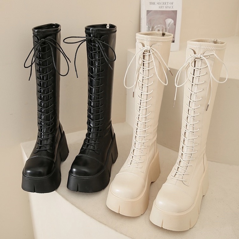 BỐT ĐÙI B315 PLATFORM KHÓA SAU ĐẾ CAO 9CM