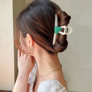 Kẹp tóc , gấp tóc 11cm hình tim mờ LOVE