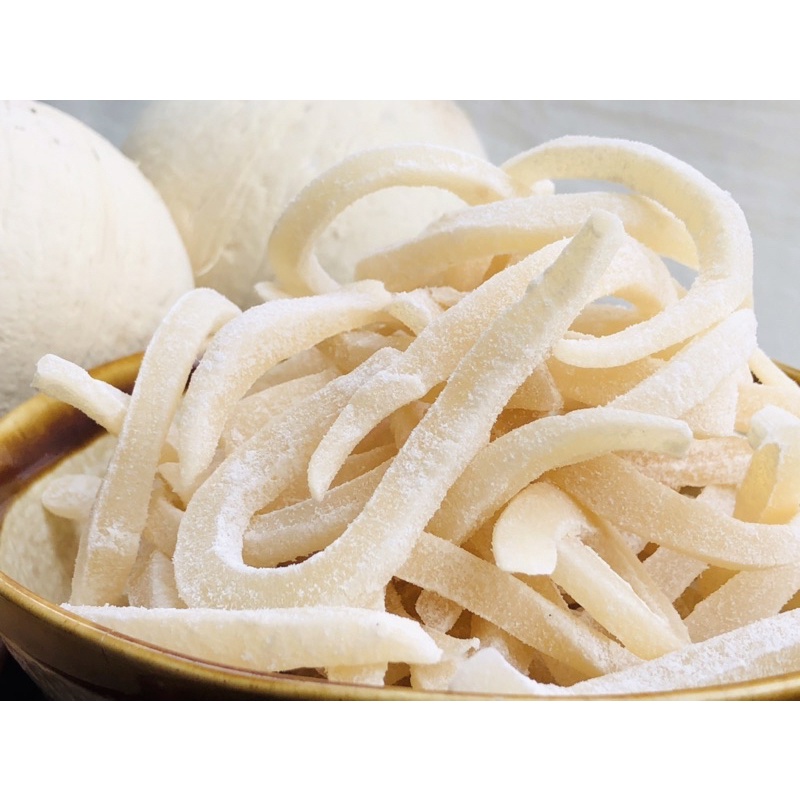 Mứt dừa non sợi dẻo sên sữa tươi lá dứa nhà làm chuẩn ngon