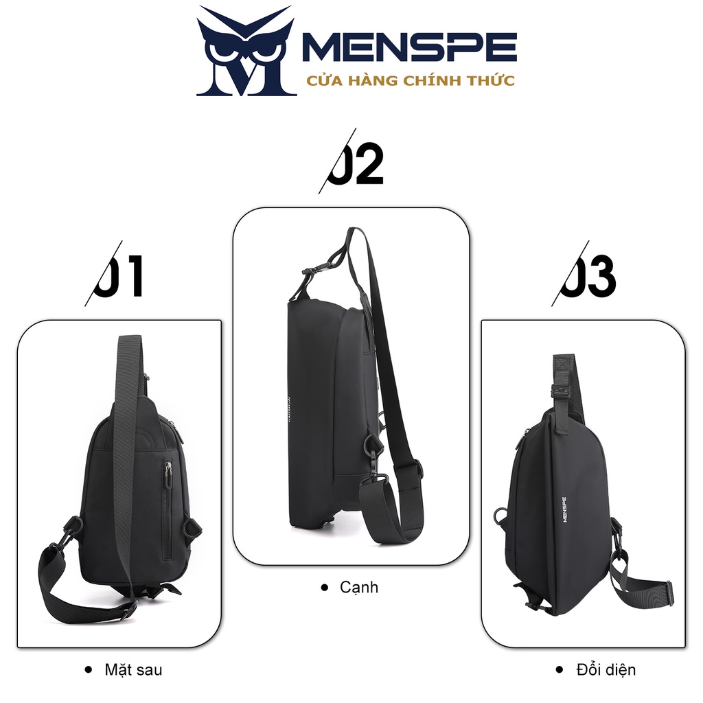 Túi đeo chéo Menspe chống thấm nước đơn giản thời trang cho nam | BigBuy360 - bigbuy360.vn
