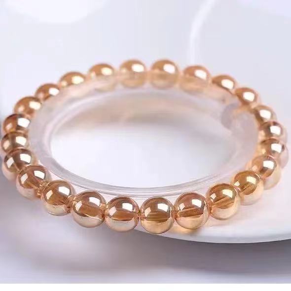 Vòng tay chuỗi hạt đá pha lê SÁNG BÓNG 8 ly