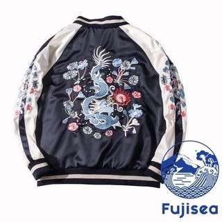 ÁO KHOÁC BOMBER THÊU 2 LỚP MẶC ĐƯỢC 2 MẶT,ÁO BOMBER THÊU RỒNG 2 MẶT CỰC CHẤT