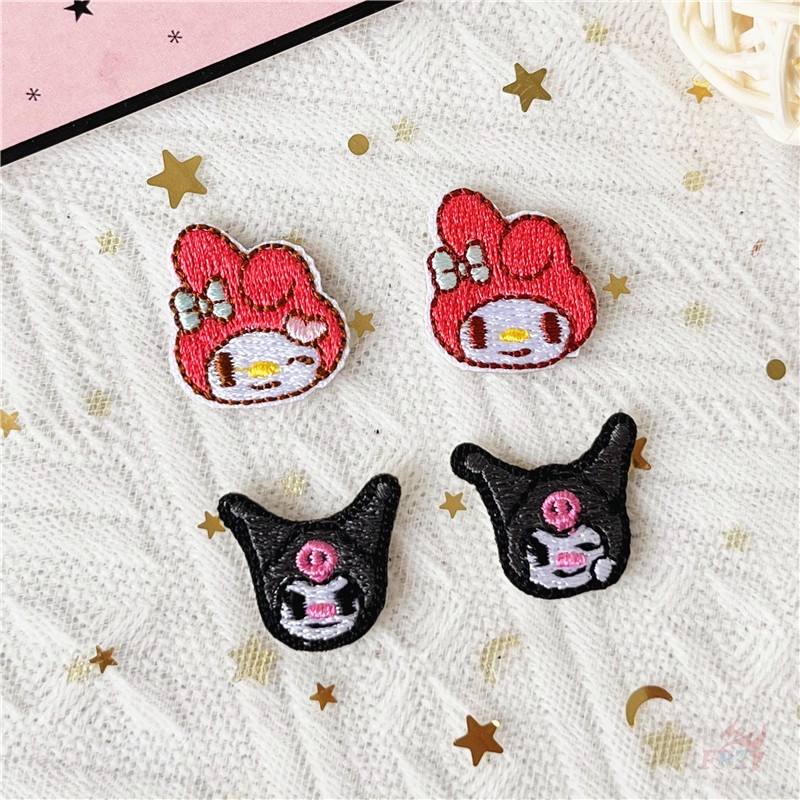 ✿ Miếng Dán Tự Dính Hình Hoạt Hình Mini Dễ Thương - Hello Kitty / Cinnamoroll / Melody / Kuromi ✿ 1 Miếng Dán Ủi Quần Áo Hình Dấu Chân Chó