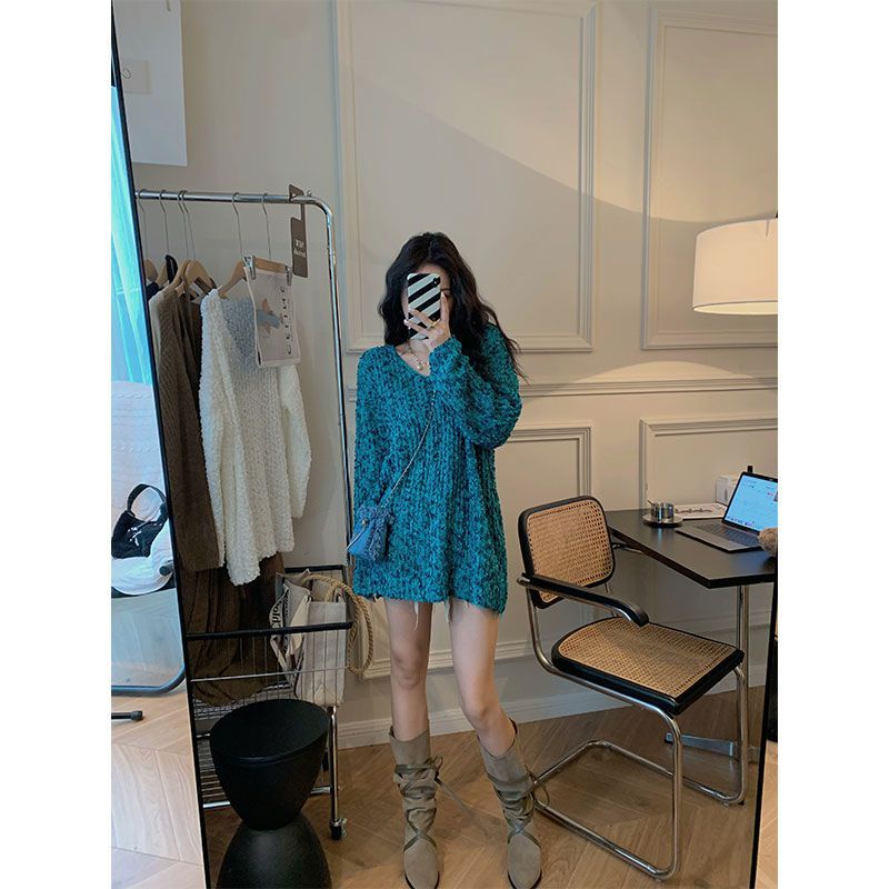 Hàng Sẵn Sàng!Áo Sweater Tay Dài Dáng Rộng Phong Cách Thời Trang Xuân Thu Mới Dành Cho Nữ