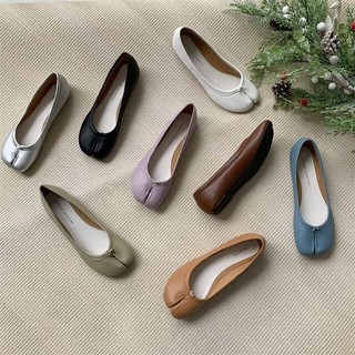 Giày bệt xỏ ngón da mềm hàn quốc