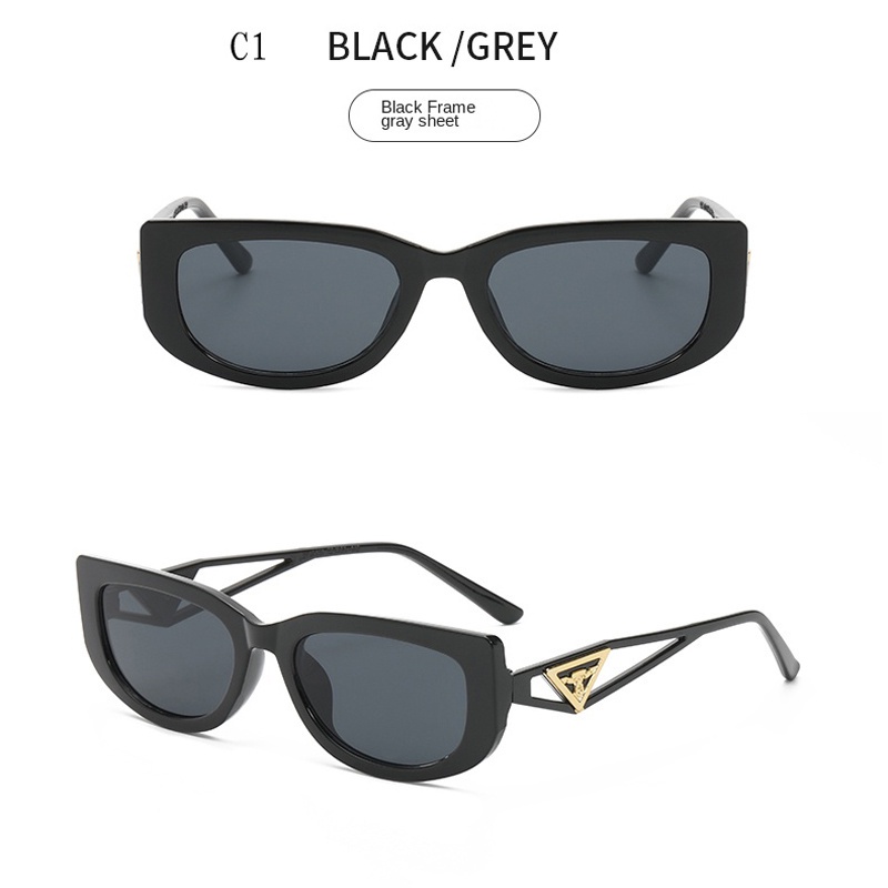 Kính Mát Gọng Tam Giác Phong Cách Hip Hop Âu Mỹ