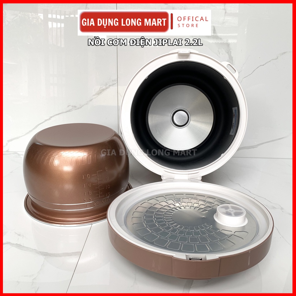 Nồi Cơm Điện JIPLAI Thái Lan NC669 Dung Tích 2.2 Lít Lòng Niêu Siêu Dày, Bảo Hành 12 Tháng