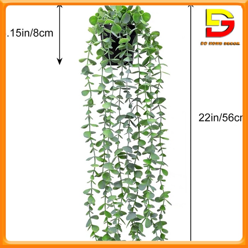 Giỏ Lá Nhựa Giả Treo Tường Cây Giả Decor Trang Trí Nhà Cửa Cửa Hàng Văn Phòng DG-207