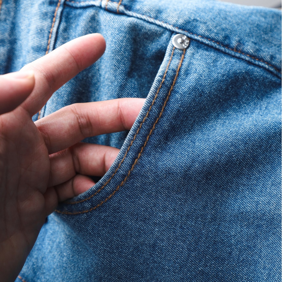 Quần jean dài nam chất vải dày dặn, tone màu nguyên bản form slim fit tôn dáng CX004