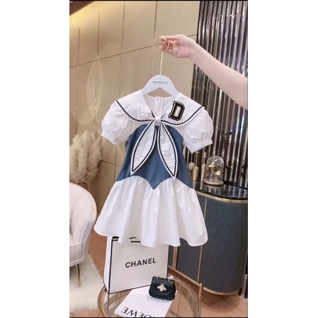 Váy Tiểu Thư Phối Jean Shop Hậu Bùi Quần Áo Trẻ Em từ 5 đến 35kg