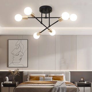 Đèn chùm CHUANGYANG E27 trang trí phòng khách phong cách Bắc Âu hiện đại