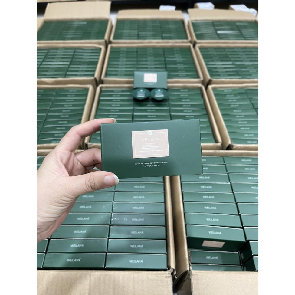 Bộ Gội Xả Gừng Weilaiya Mini Mẫu Mới 14g