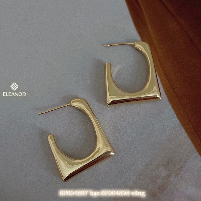 Bông tai nữ chuôi bạc 925 Eleanor Accessories thiết kế hình học độc đáo phụ kiện trang sức 4897