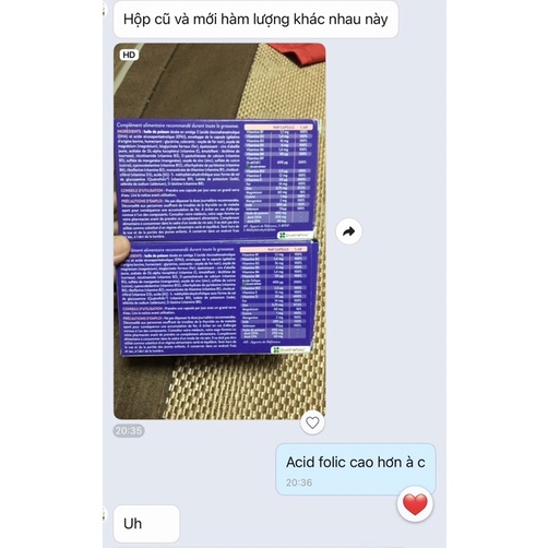 Viên bầu vitamin tổng hợp được bác sĩ bên Pháp kê cho bà bầu Gynéfam