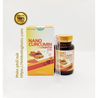 Nano Curcumin 3HTD 20% - Lọ 50g - Tinh chất nghệ nano dạng bột - Hỗ trợ viêm loét trào ngược dạ dày tá tràng
