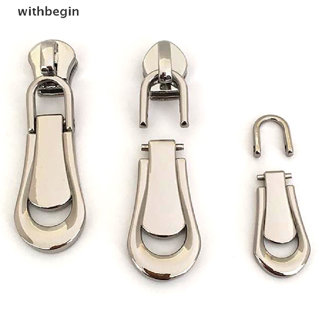 Bộ 5 Dụng Cụ May Vá DIY Với Đầu Khóa Kéo Kim Loại Có Thể Tháo Rời