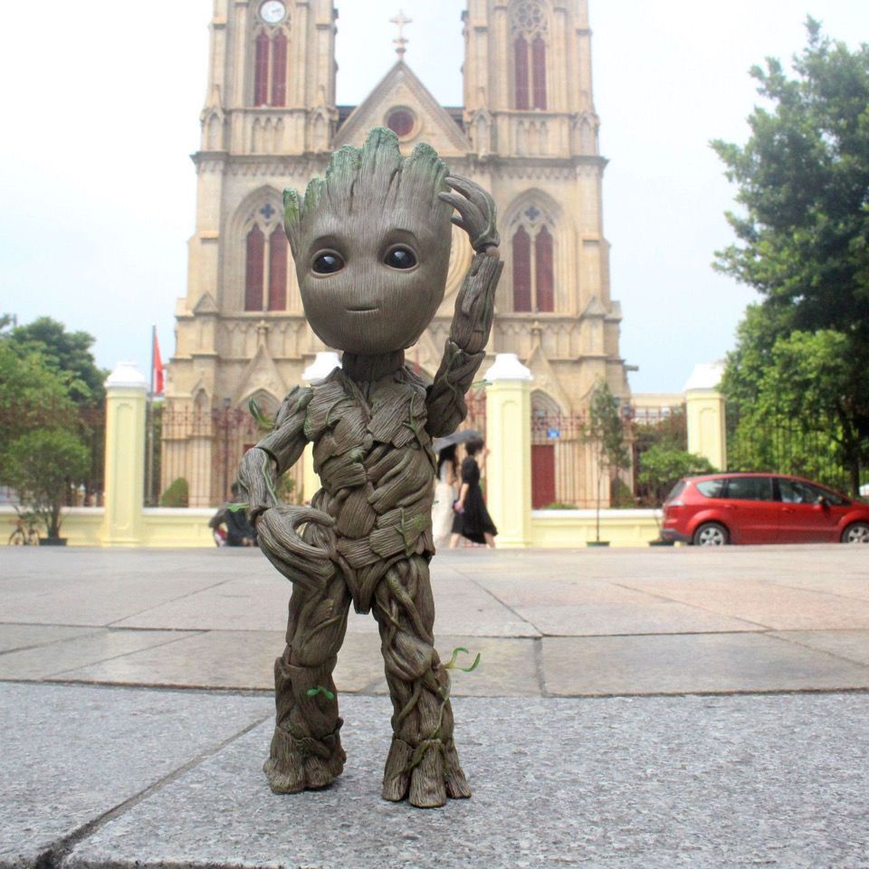 ✨Set 4 Mô Hình Nhân Vật Bé Groot Trong Phim Vệ Binh Dải Ngân Hà