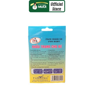 Khẩu trang 5D trẻ em (Hộp 10 cái)