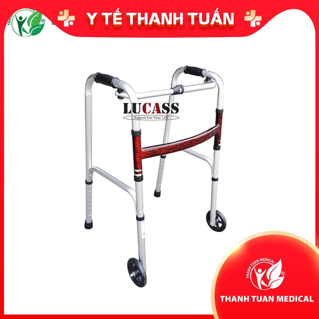 Khung tập đi Lucass W57 Mỹ - Hỗ trợ người già, người sau tai biến đi lại dễ dàng, có thể gấp gọn