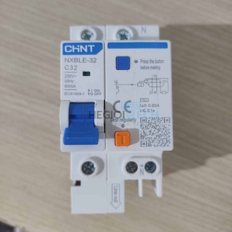 Cầu dao tự động ChinT NXBLE 2P 6A, 10A, 16A, 20A, 25A, 32A, 40A, 50A, 63A - NXBLE 2P 32A