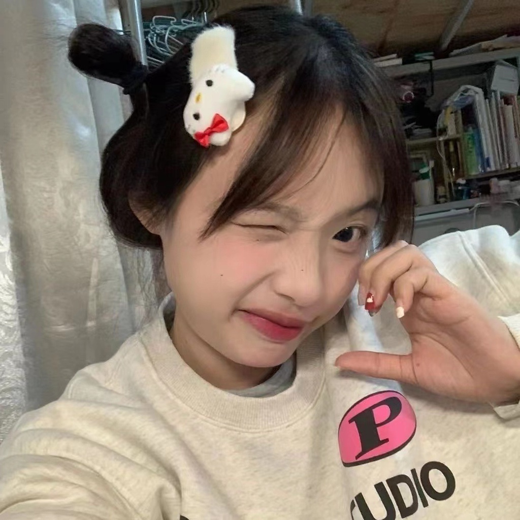 Cartoon Cartoon Hairpin Girls New Autumn and Winter Milk White Cute Japanese KT Cat Bb Clip Joker Mao Mao Soft Hairpin Cute Clip Hair Accessories Women
