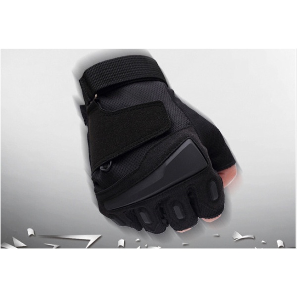 Găng Tay Xe Máy, Găng Tay Cụt Ngón Blackhawh Cao Cấp