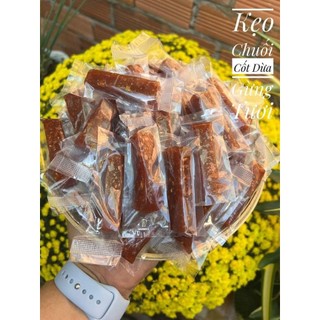 Kẹo chuối cốt dừa gừng tươi - đặc sản bến tre