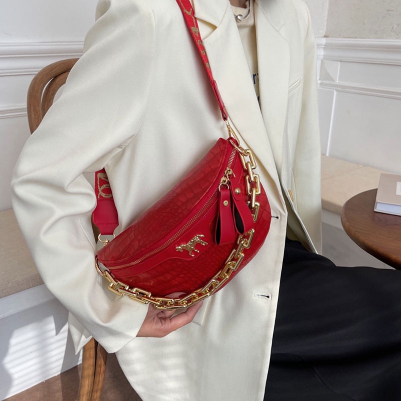 Túi đeo chéo vai SUPERCUTE bằng da PU màu trơn thời trang sành điệu cho nữ
