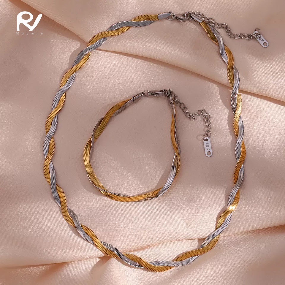 Vòng cổ Mạ Vàng 18K Kiểu Dáng Sang Trọng 3 Màu Lựa Chọn