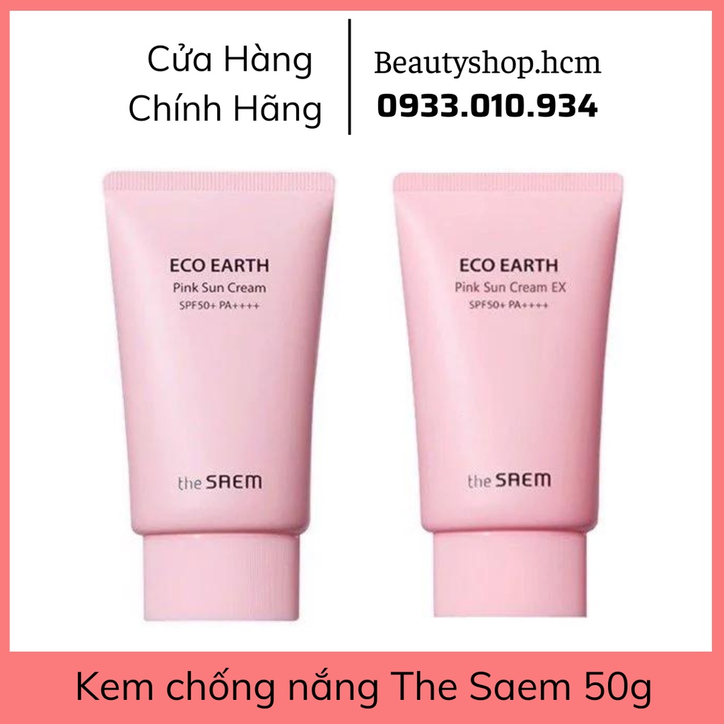 Kem chống nắng The Saem Eco Earth MẪU MỚI (SPF 50+/PA)