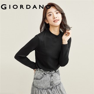 Áo thun Giordano tay dài cổ lọ thời trang cho nữ 05321803