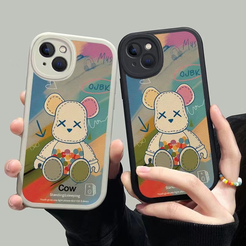 Ốp Điện Thoại TPU Chống Rơi In Hình Gấu Cho iPhone 11 13 12 14 Pro MAX 7plus 8plus 7 8 6 6S 14 Plus XR X XS MAX SE