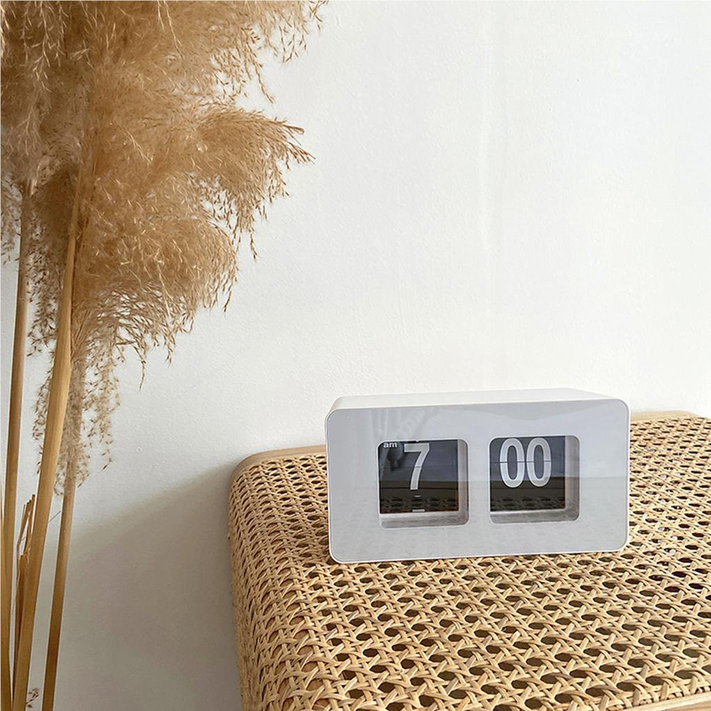 Đồng Hồ Điện Tử Để Bàn Dạng Lật Có Đèn Led Phong Cách Cổ Điển
