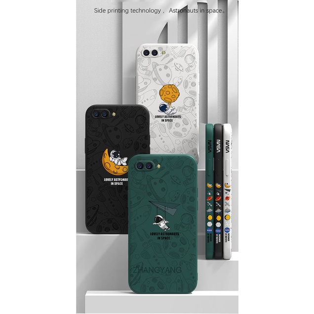 ốp lưng Samsung a12 a22 a42 Ốp Điện Thoại Silicone TPU Mềm Họa Tiết Phi Hành Gia Có Dây Đeo Cho Samsung a12 a22 a42