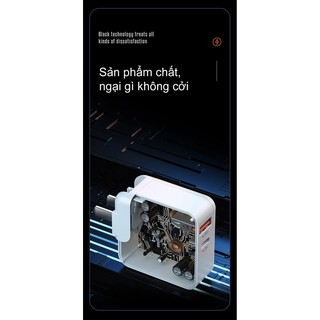 Củ sạc PISEN Pro PD 65W ( USB + TypeC ) - Super Small - Siêu phẩm
