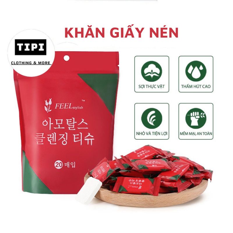 Khăn giấy nén rửa mặt dạng viên kẹo nhỏ gọn, tiện ích G2-02 | BigBuy360 - bigbuy360.vn