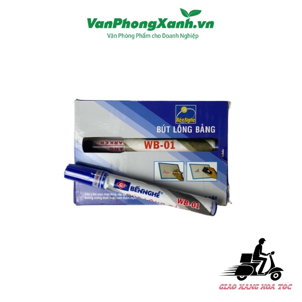 Bút Lông Bảng Bến Nghé WB01 - Màu Xanh/Đen