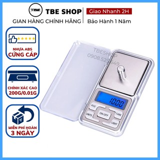Cân Tiểu Ly 0.01g Max 200g Chính Xác Cao Nhỏ Gọn Bỏ Túi ( Bảo Hành 1 Năm ) TBE Shop