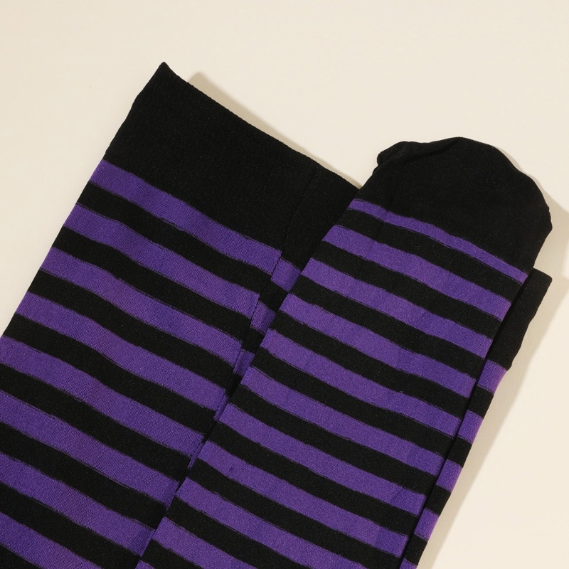 Vớ Legging Co Giãn Thoáng Khí Họa Tiết Kẻ Sọc Dùng Hóa Trang Giáng Sinh
