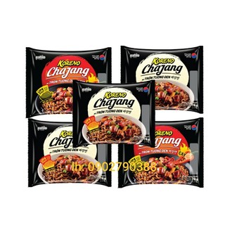 Mẫu mới -mì trộn tương đen koreno hàn quốc gói 78g
