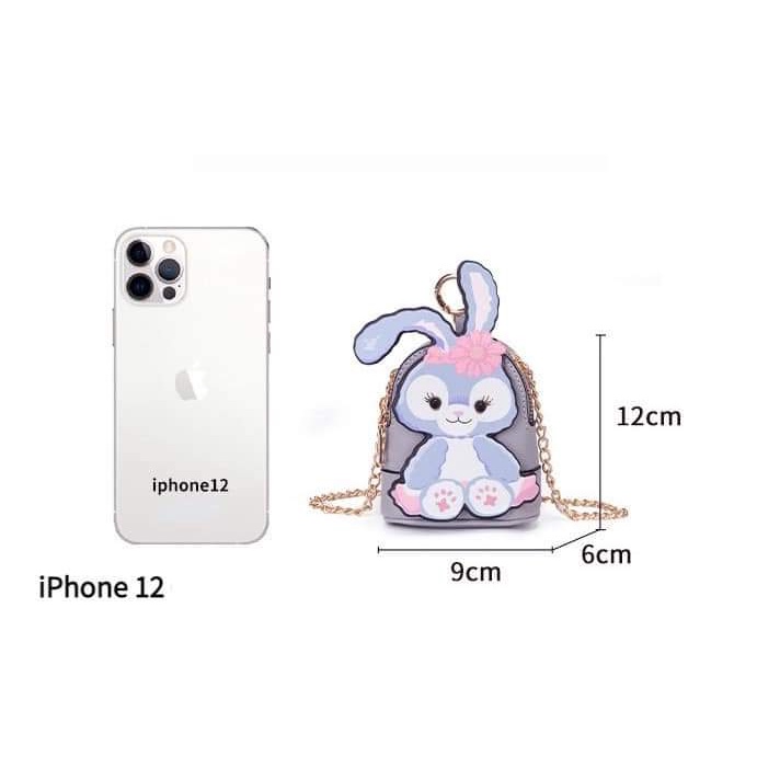 Túi đeo chéo mini hình thỏ Bunny dễ thương cho các bé