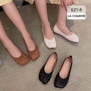 Giày búp bê trơn dúm chéo G6218