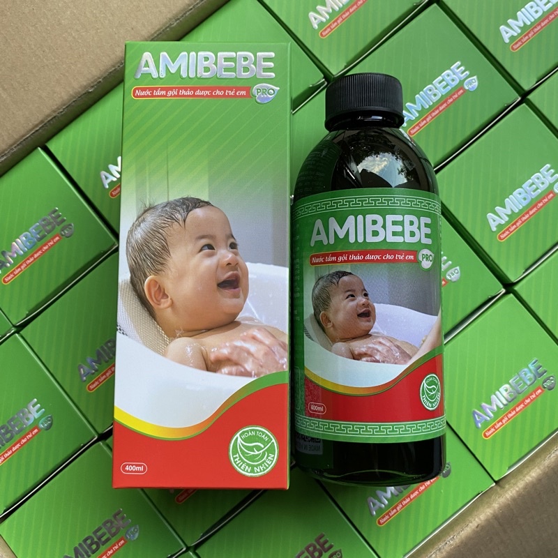 Amibebe 400ml - Nước tắm thảo dược cho trẻ nhỏ