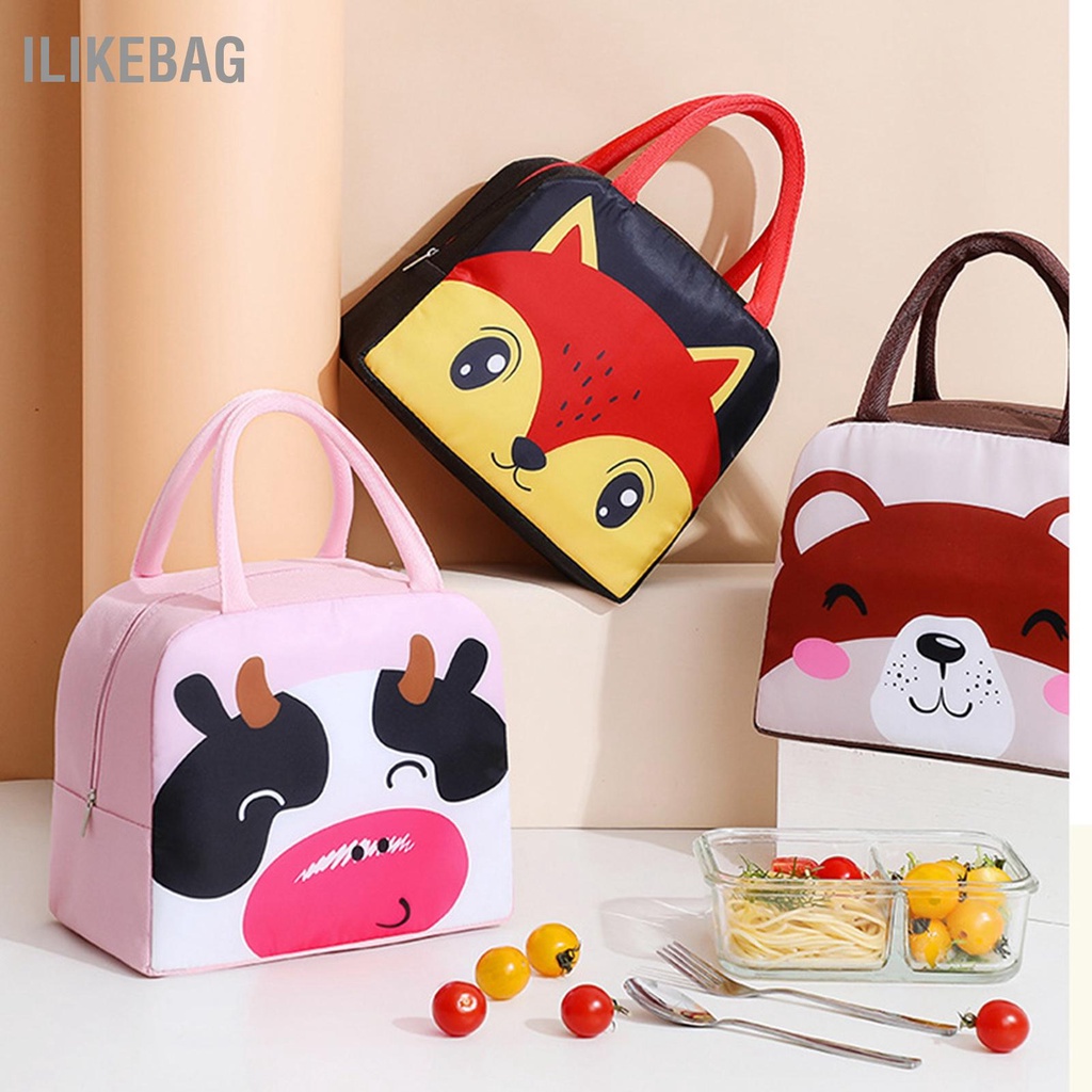 Có thể bán buôn Túi giữ nhiệt Phim hoạt hình Công suất lớn Bảo quản ăn trưa dễ thương cho trẻ em Ilikebag Hàng giao ngay